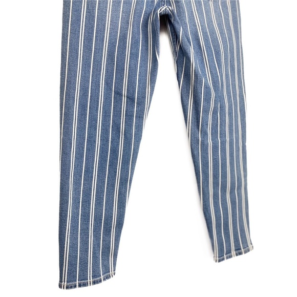 Gap High Rise Striped Mom Denim Straight Leg Jean, Blue‎ - Size 4 - Picture 9 of 12